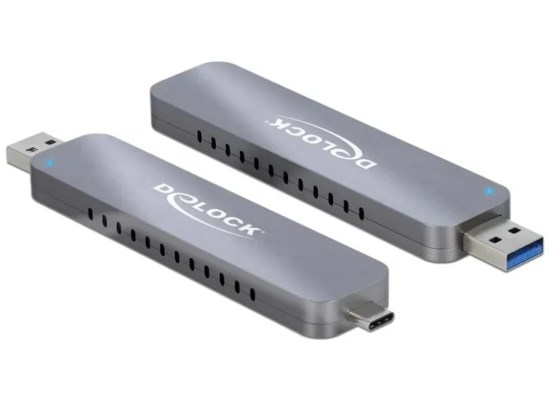 Delock Externes Gehäuse USB-A/C - NVME M.2 SSD