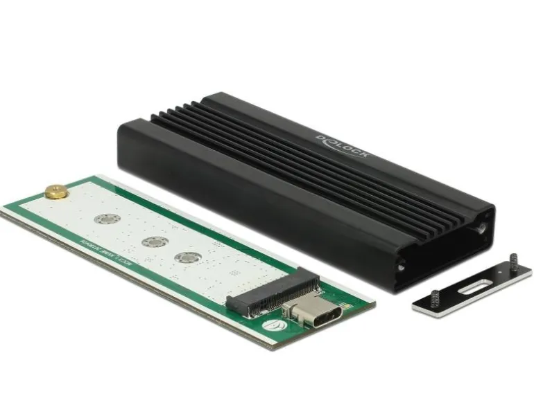 Delock Externes Gehäuse USB-C 3.1 Gen2 für M.2 NVME SSDs