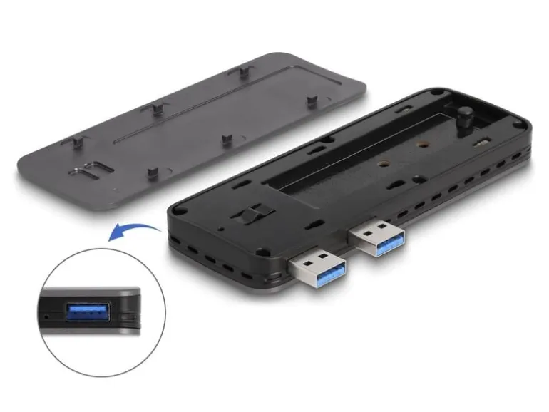Delock Externes Gehäuse USB3.2 Gen 2 für PS5 mit M.2 NVMe Slot M.2