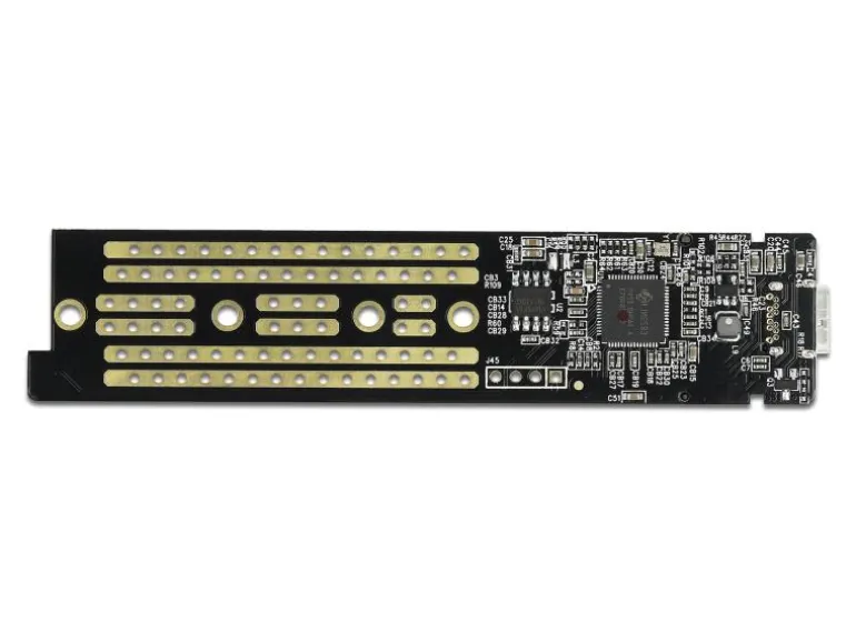 Delock Externes Gehäuse USB3.1 Typ-C – NVME SSD M.2, Transparent