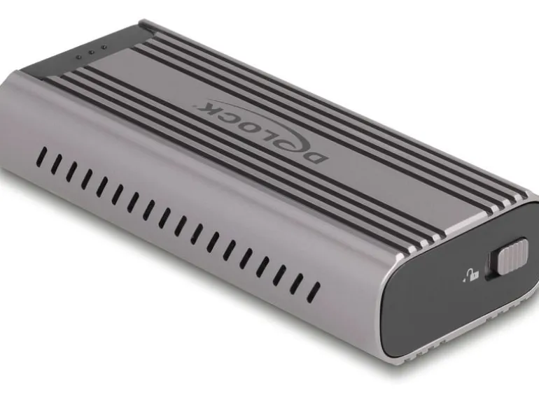 Delock Externes Gehäuse 1x M.2 NVMe PCIe SSD USB-C, 40 Gbps M.2