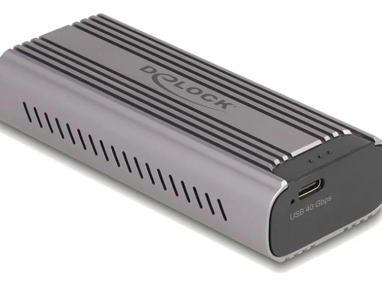 Delock Externes Gehäuse 1x M.2 NVMe PCIe SSD USB-C, 40 Gbps M.2