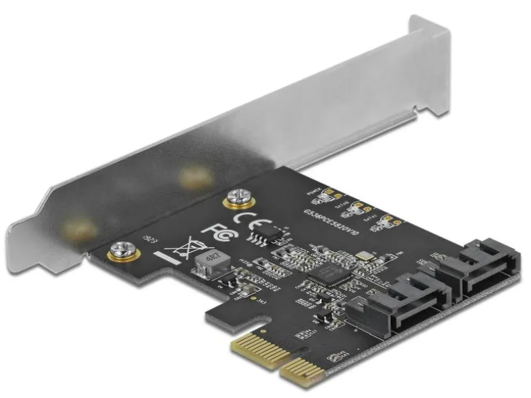 Delock Host Bus Adapter 2 Port SATA PCIe Karte