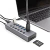 Delock Hub (Externer, USB 5 Gbps, 6 Port, mit Schalter)