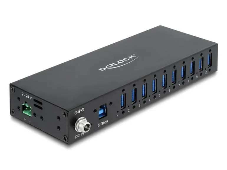 Delock Industrie Hub (10 x USB 5 Gbps Typ-A)