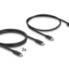 Delock KVM Switch USB-C zu DisplayPort 8K 30 Hz mit USB 2.0