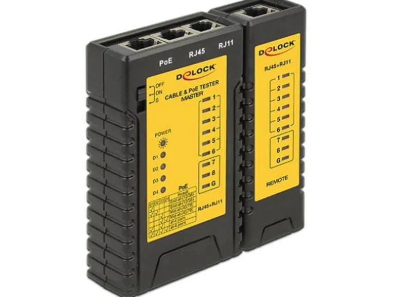 Delock LAN-Tester Master PoE/RJ12/RJ45