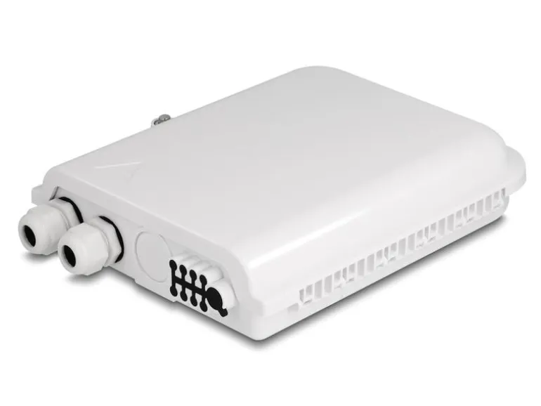 Delock LWL Verteilerbox IP65, 8 Port, Weiss