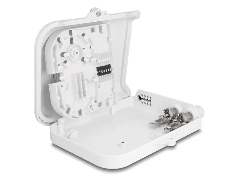 Delock LWL Verteilerbox IP65, 8 Port, Weiss