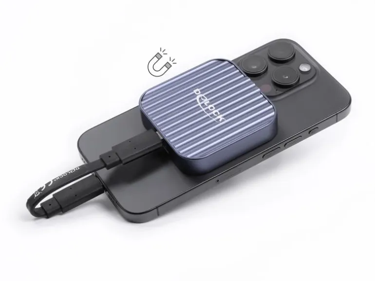 Delock Magnetisches Gehäuse USB-C 10 Gbps M.2 NVMe SATA SSD