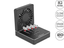 Delock M.2 Dockingstation USB 20 Gbps, für 4 x M.2 NVMe PCIe SSD