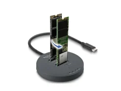 Delock M.2 Dockingstation USB 20 Gbps, 2x NVMe PCIe SSD