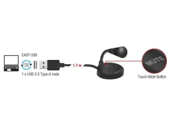 Delock Mikrofon USB Touch Mute