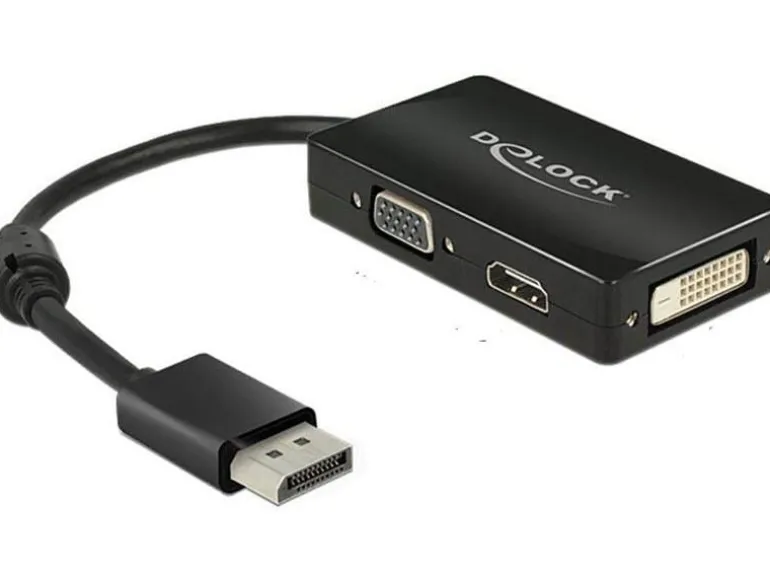 Delock Multiadapter DisplayPort - HDMI/VGA/DVI-I