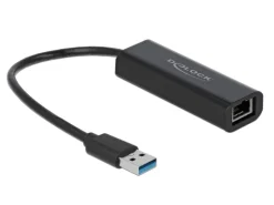 Delock Netzwerk-Adapter USB-A – RJ45, 2.5Gbps  Schwarz