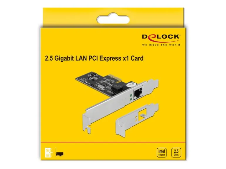 Delock Netzwerkkarte 1x 2.5 Gbps RJ-45 PCI-Express x1