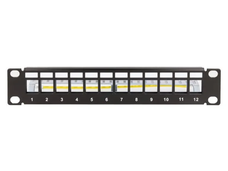 Delock Patchpanel Keystone 12 Port 1 HE 10" Rack