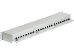Delock Patchpanel 24 Port Cat.6 19" Rack Grau