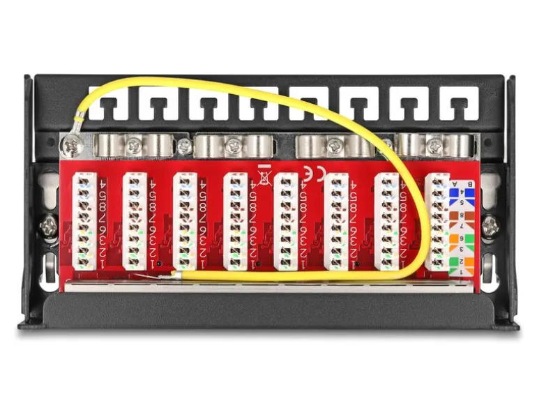 Delock Patchpanel 8-Port Desktop/DIN-Rail/Wand