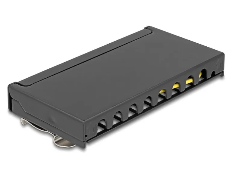 Delock Patchpanel 8-Port Desktop/DIN-Rail/Wand