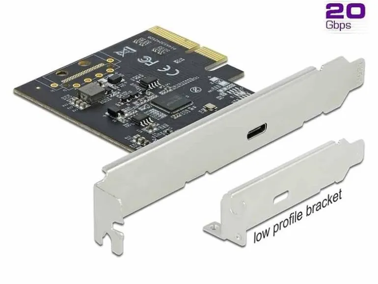Delock PCI-Express-Karte 89036 USB-C 3.2, 20Gbs, LP