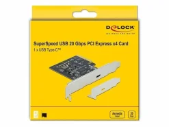 Delock PCI-Express-Karte 89036 USB-C 3.2, 20Gbs, LP