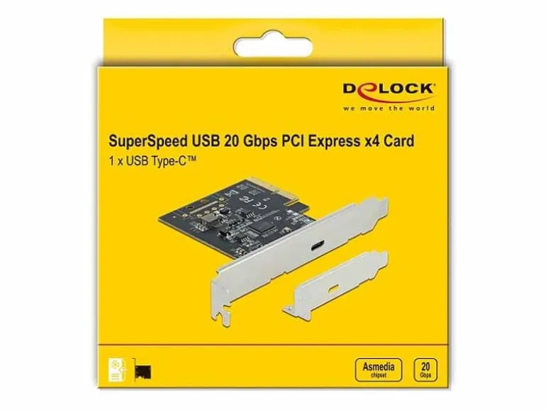 Delock PCI-Express-Karte 89036 USB-C 3.2, 20Gbs, LP