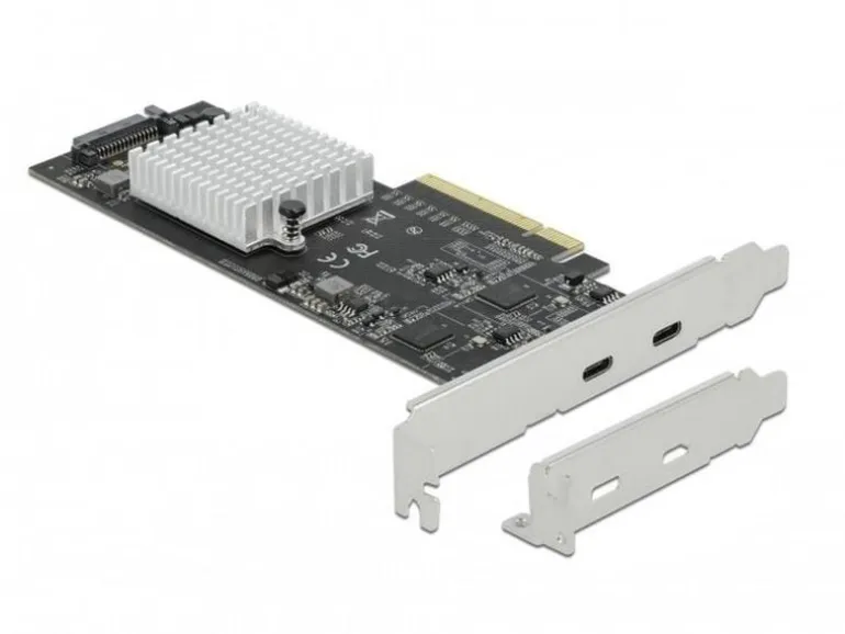 Delock PCI-Express-Karte USB 3.2 Gen2x2 - 2x USB-C