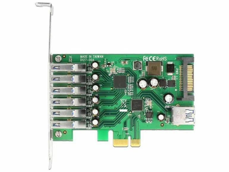 Delock PCI-Express-Karte 89377 USB 3.0 - 6x extern + 1x intern