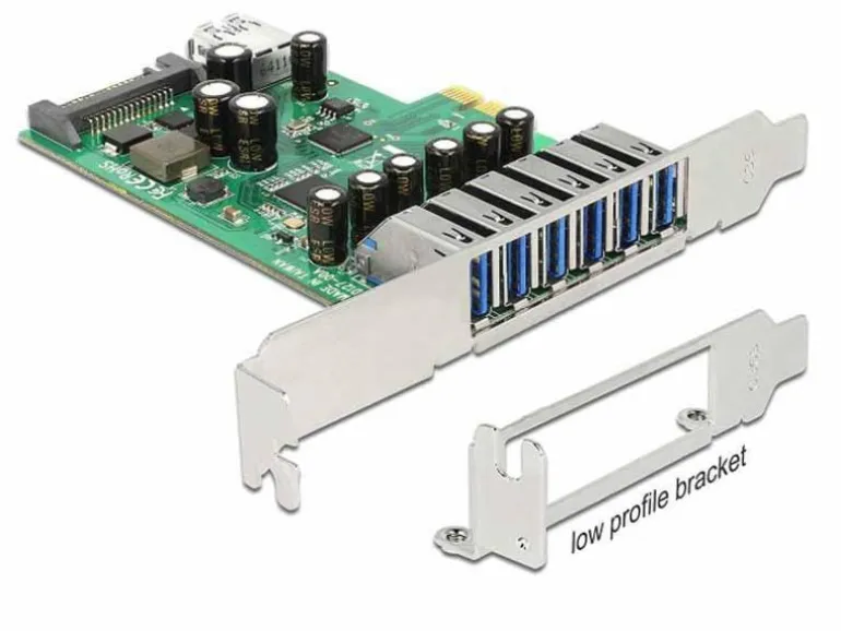 Delock PCI-Express-Karte 89377 USB 3.0 - 6x extern + 1x intern