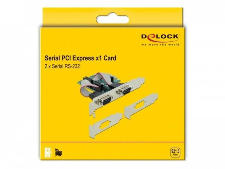 Delock PCI-Express-Karte 90007 2x Seriell / RS-232