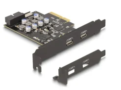 Delock PCI-Express-Karte 90345 2x USB Typ-C LP
