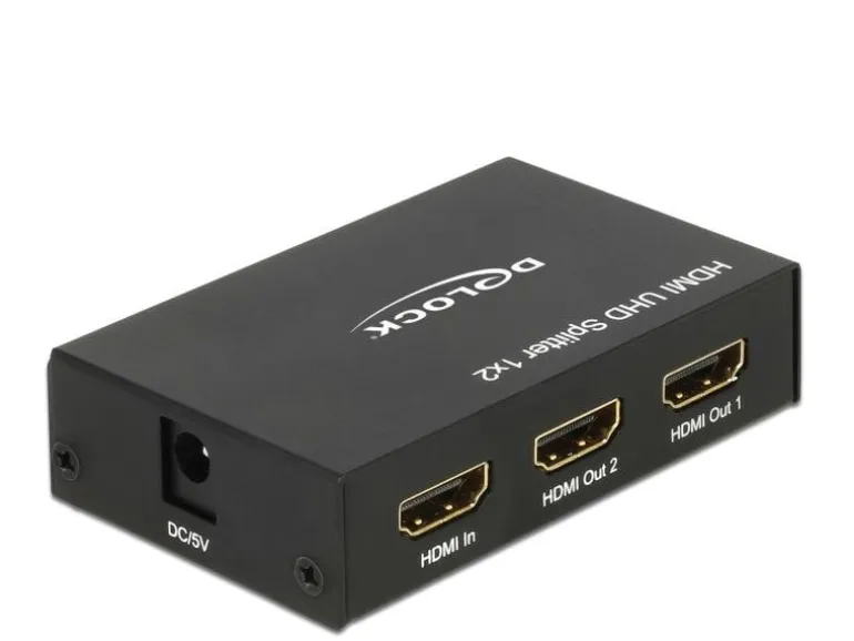 Delock 2-Port Signalsplitter HDMI – HDMI 4K/60Hz