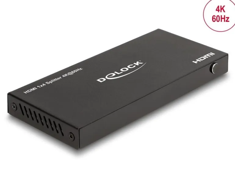 Delock 4-Port Signalsplitter HDMI-HDMI 4K/60 Hz