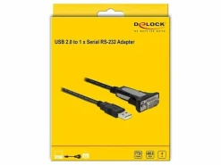 Delock Serial-Adapter USB-A zu RS-232 DB9, 4m