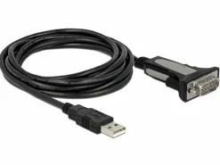 Delock Serial-Adapter USB-A zu RS-232 DB9, 4m
