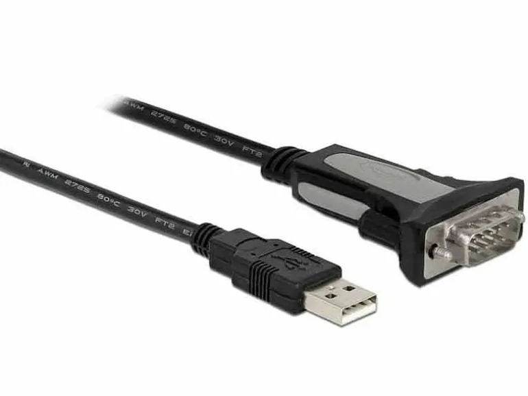 Delock Serial-Adapter USB-A zu RS-232 DB9, 4m