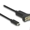 Delock Serial-Adapter USB-C – RS-232 D-Sub 9 Pin mit Muttern 2 m