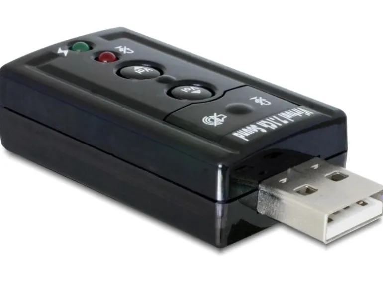Delock Soundkarte USB2.0, Virtual 7.1, 24Bit/96Khz 3.5 mm In/Out