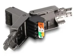 Delock Stecker RJ45 Cat.8.1 STP, werkzeugfrei 1 Stück, Grau