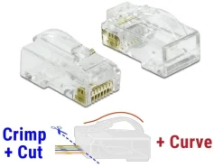 Delock Stecker RJ45 Cat.6 UTP 20 Stück, Transparent