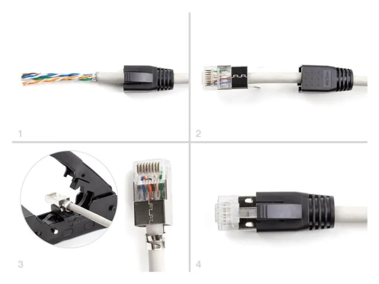 Delock Stecker RJ45, S/FTP, Cat.6A/7 25 Stück, Transparent