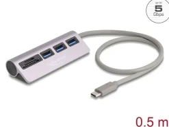 Delock USB Hub (3 Port, 5 Gbps, SD und Micro SD Card Reader)