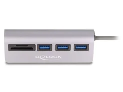 Delock USB Hub (3 Port, 5 Gbps, SD und Micro SD Card Reader)