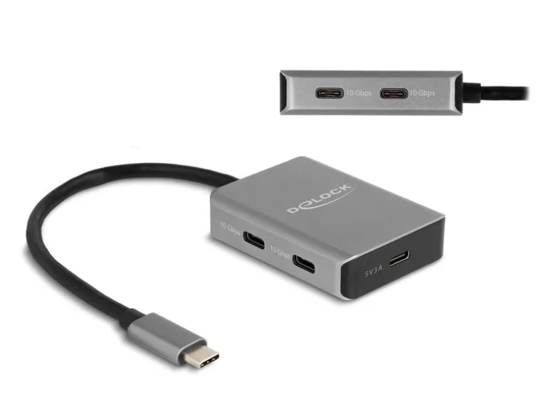 Delock USB-Hub 4 Port USB-C 10 Gbps