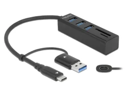 Delock USB-Hub 3.0 Typ-C + SD/MicroSD Slot