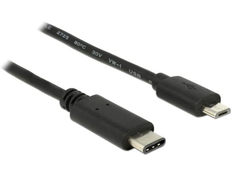 Delock USB 2.0-Kabel USB-C - Micro-USB B 0.5 m