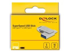 Delock USB-Stick 3.2 Gen 1 USB-C + Typ-A 16 GB
