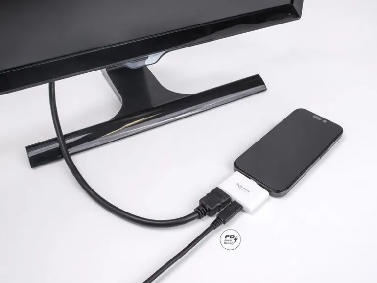 Delock USB Type-C Adapter HDMI, 4K, 60 Hz, USB-C Daten, PD 94 W