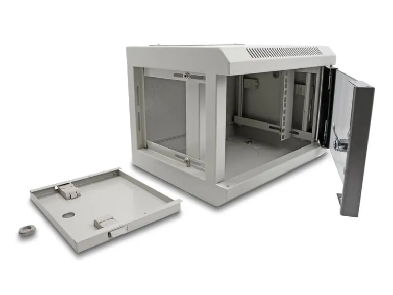 Delock Wandschrank 10" / 4HE / Grau
